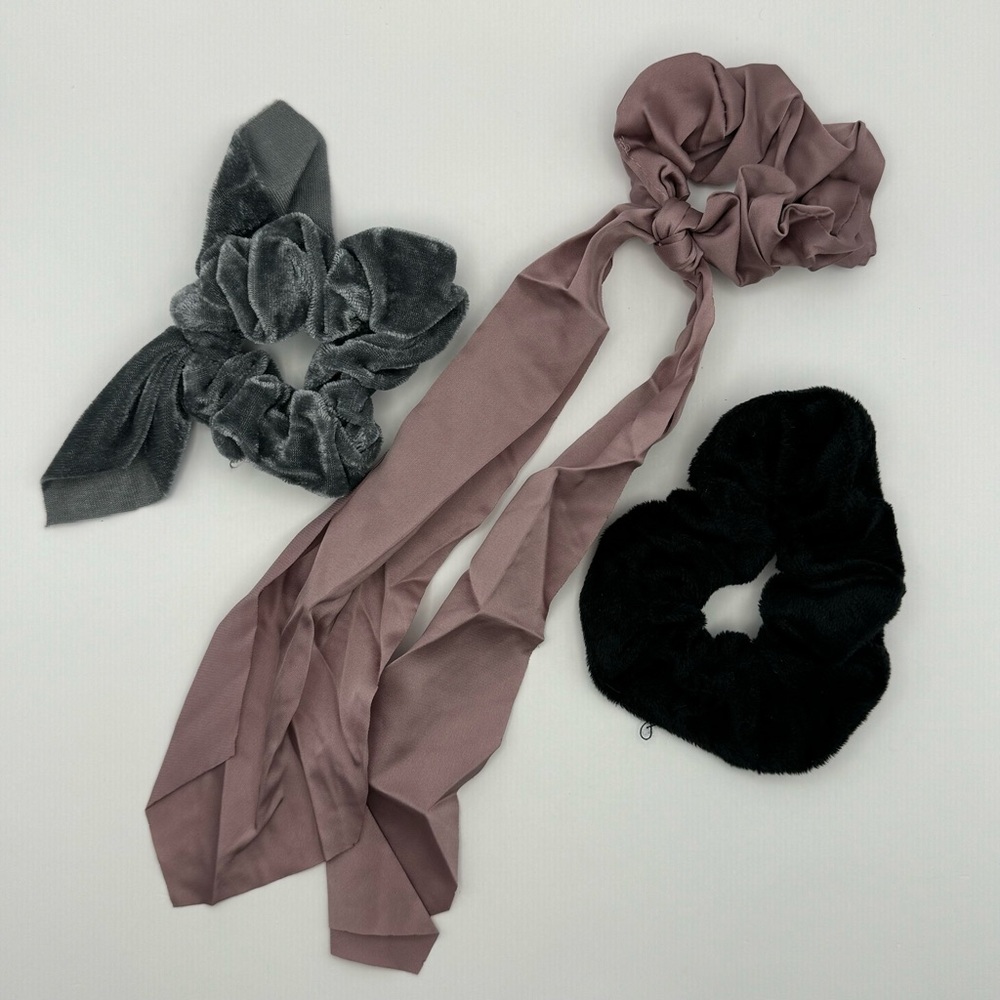 London Charlie Amy Hair Scrunchie 3 Piece Set